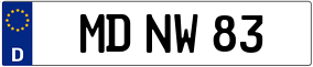 Trailer License Plate